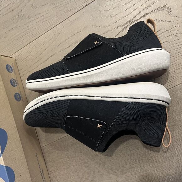 Clarks Step Urbanrace Cloudsteppers Black Slip On Sneakers Mens US 8 - Picture 7 of 14